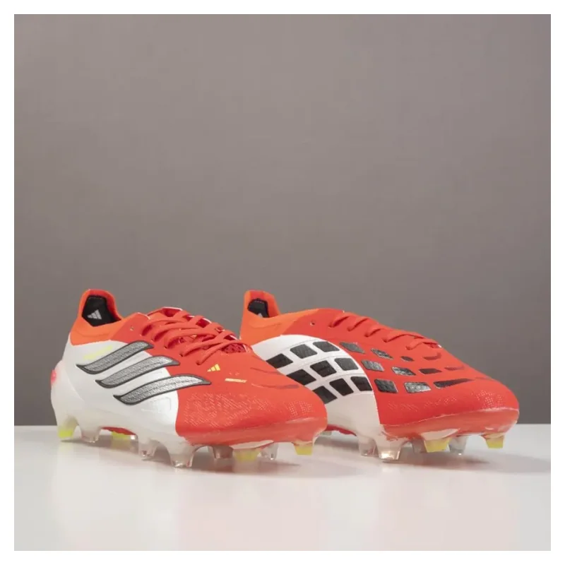 حذاء كرة قدم أديداس F50 أبيض / برتقالي – FG